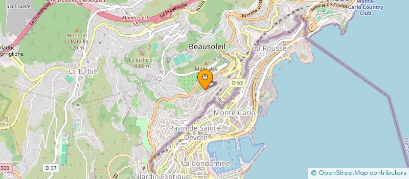 localisation de l'entreprise SCI LAUMAX à BEAUSOLEIL