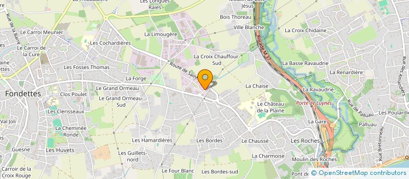 localisation de l'entreprise SCI LAUMAX à FONDETTES