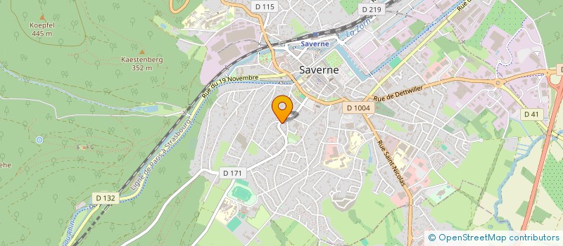 localisation de l'entreprise SCI LAUMAX  SAVERNE