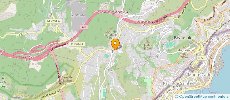 localisation de l'entreprise SCI LAUMAXEL à LA TURBIE