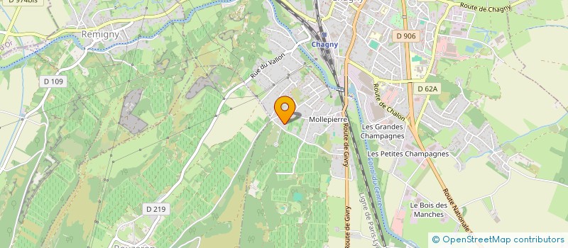 localisation de l'entreprise SCI LAUME  CHAGNY