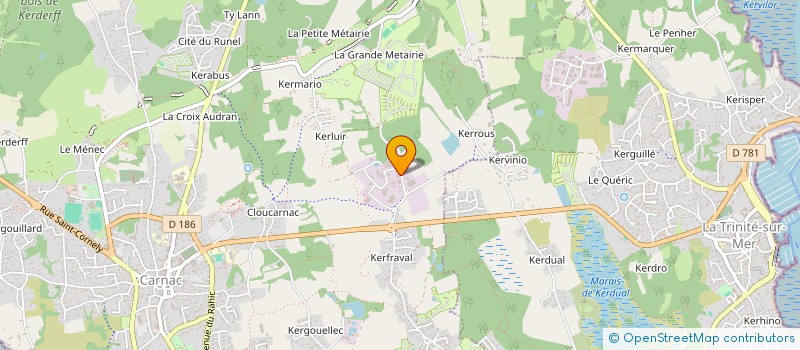 localisation de l'entreprise SCI LAUMELIE  CARNAC