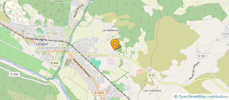 localisation de l'entreprise SCI LAUMY  LARAGNE-MONTEGLIN