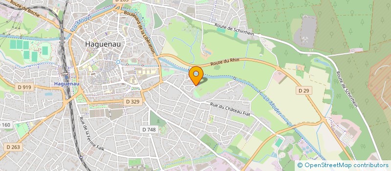 localisation de l'entreprise SCI LAUNA  HAGUENAU