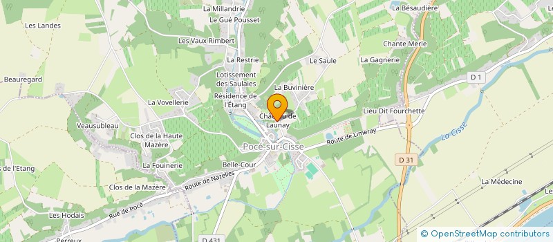 localisation de l'entreprise SCI LAUNAY  POCE-SUR-CISSE