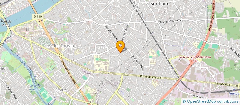 localisation de l'entreprise SCI LAUNEL  SAINT-SEBASTIEN-SUR-LOIRE