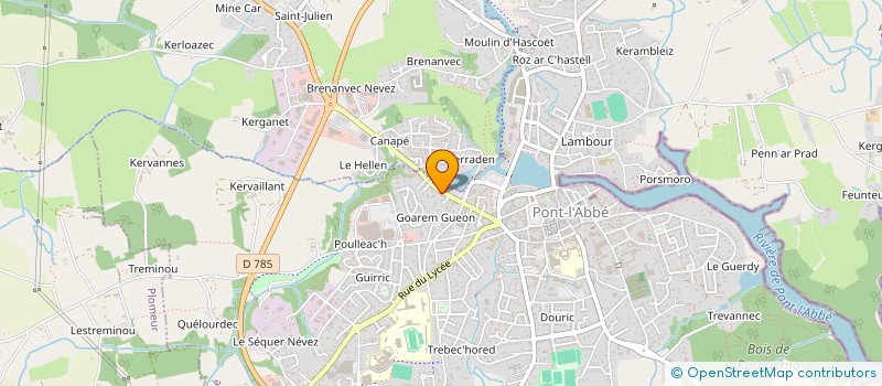 localisation de l'entreprise SCI LAUNEZ  PONT-L'ABBE