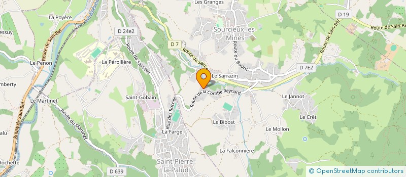 localisation de l'entreprise SCI LAUNIMY  SOURCIEUX-LES-MINES