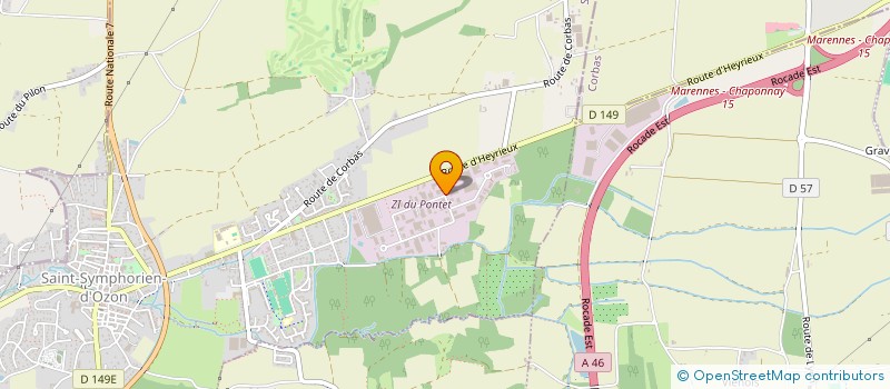 localisation de l'entreprise SCI LAUPHEGENIE  SAINT-SYMPHORIEN-D'OZON