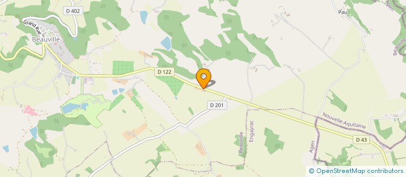 localisation de l'entreprise SCI LAUPIES  BEAUVILLE