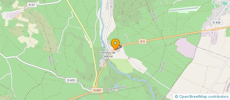 localisation de l'entreprise SCI LAUQUEN  BIZE-MINERVOIS