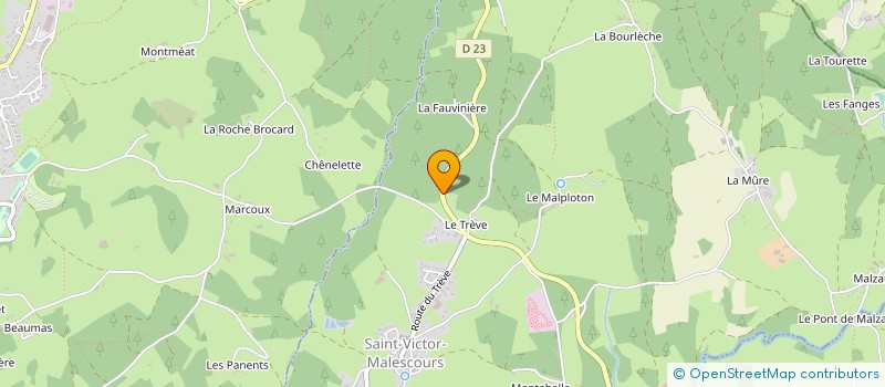 localisation de l'entreprise SCI LAUR  SAINT-VICTOR-MALESCOURS