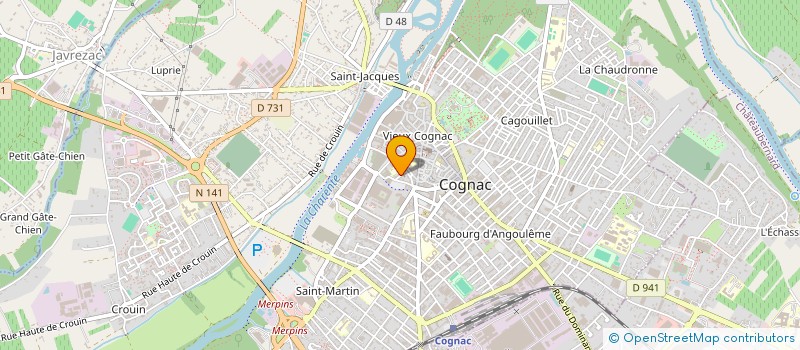localisation de l'entreprise SCI LAURA à COGNAC