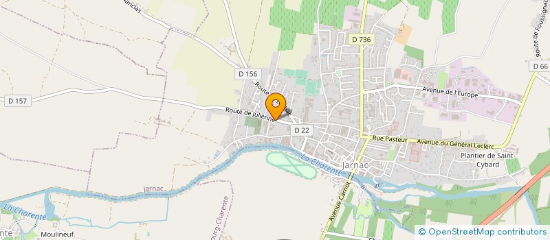 localisation de l'entreprise SCI LAURA à JARNAC