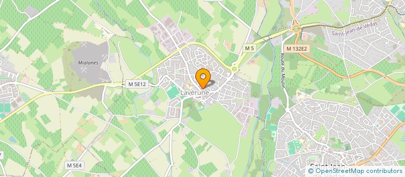 localisation de l'entreprise SCI LAURA  LAVERUNE