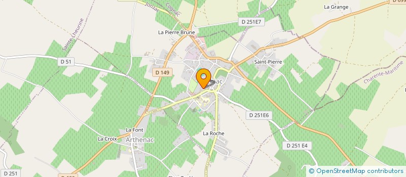 localisation de l'entreprise SCI LAURA  ARCHIAC