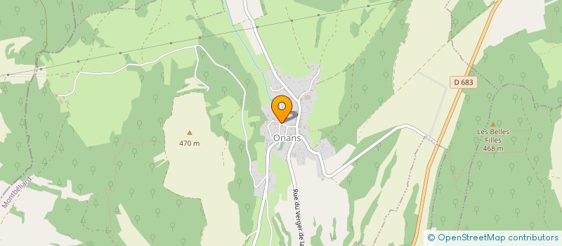 localisation de l'entreprise SCI LAURA  ONANS