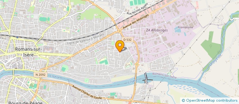 localisation de l'entreprise SCI LAURA  ROMANS-SUR-ISERE