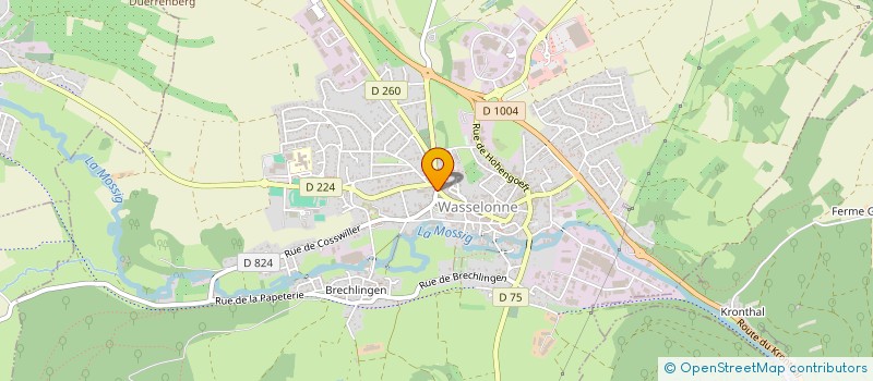 localisation de l'entreprise SCI LAURA  WASSELONNE