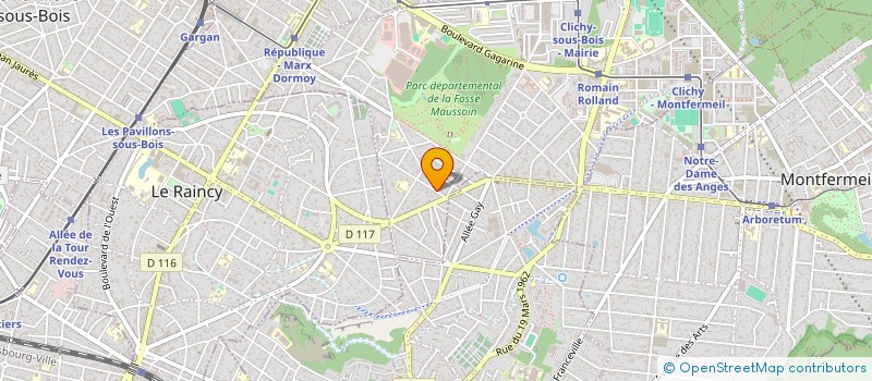 localisation de l'entreprise SCI LAURA à CLICHY-SOUS-BOIS