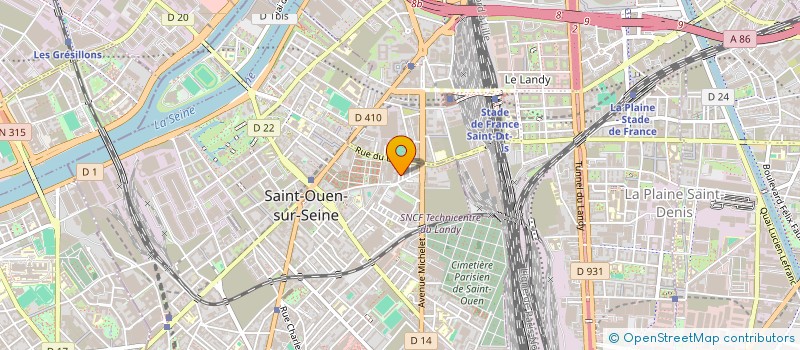 localisation de l'entreprise SCI LAURA à SAINT-OUEN-SUR-SEINE