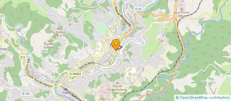 localisation de l'entreprise SCI LAURA  TULLE