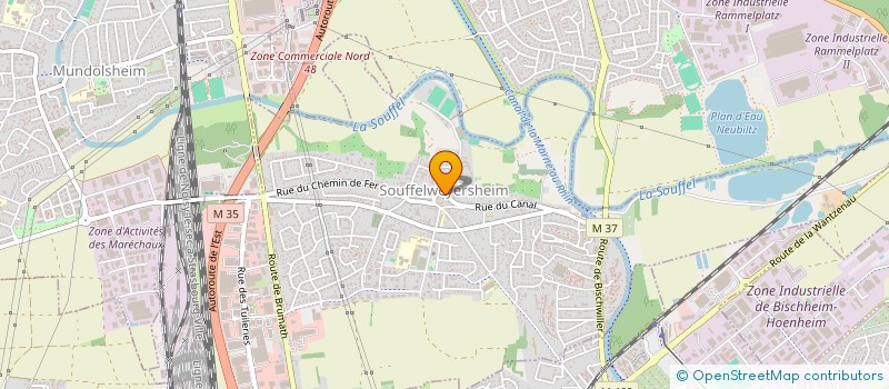 localisation de l'entreprise SCI LAURA  SOUFFELWEYERSHEIM