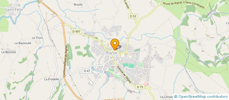 localisation de l'entreprise SCI LAURA BARABAN  RIGNAC