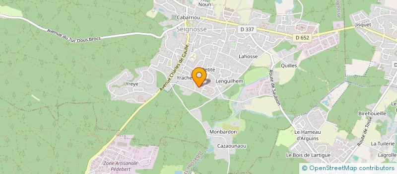 localisation de l'entreprise SCI LAURABARA  SEIGNOSSE