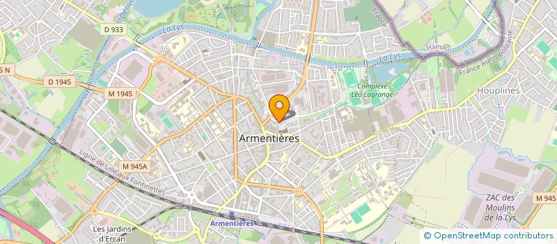 localisation de l'entreprise SCI LAURADEL  ARMENTIERES