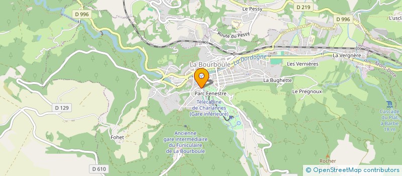 localisation de l'entreprise SCI LAURADELLE  LA BOURBOULE