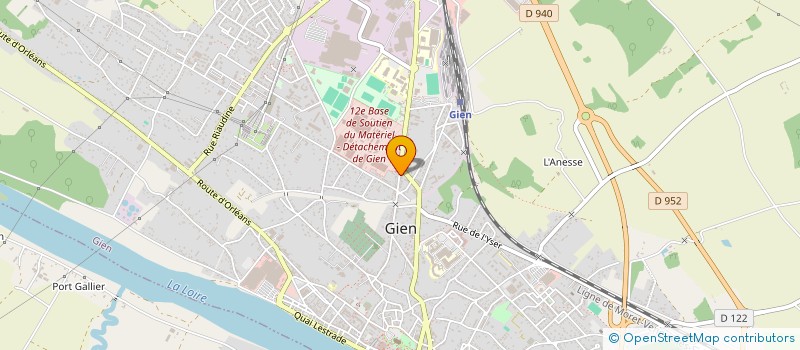 localisation de l'entreprise SCI LAURADYS à GIEN