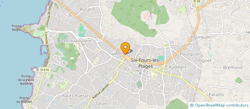 localisation de l'entreprise SCI LAURALEX à SIX-FOURS-LES-PLAGES