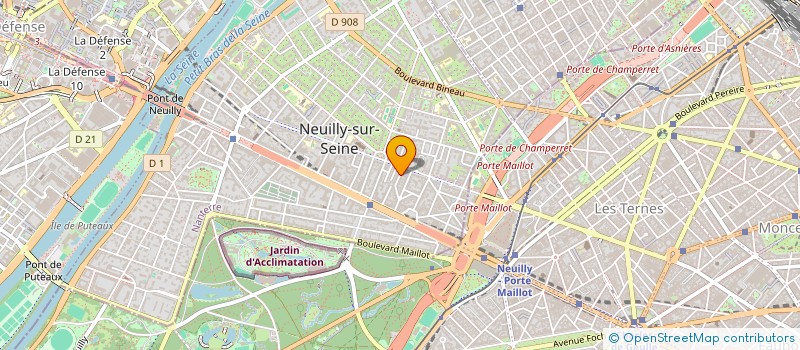 localisation de l'entreprise SCI LAURALEX - M. M. BELLITY à NEUILLY-SUR-SEINE