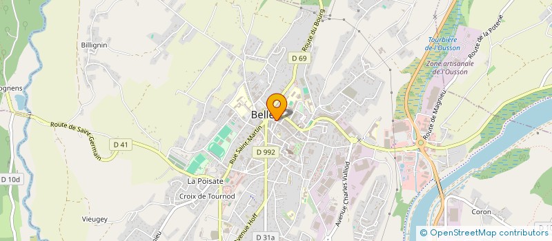 localisation de l'entreprise SCI LAURALINE  BELLEY