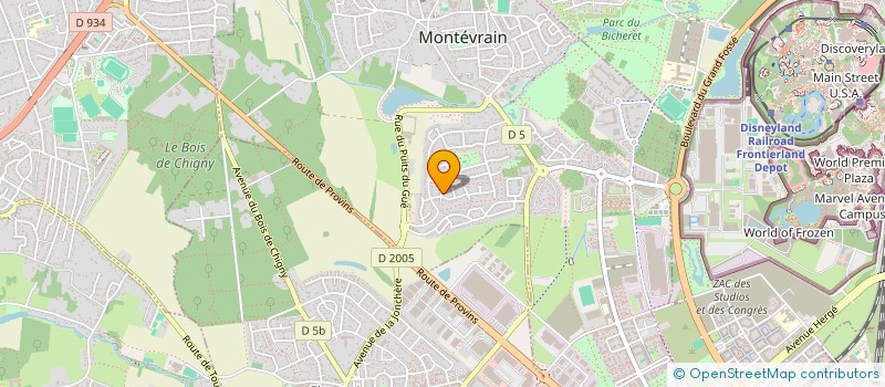 localisation de l'entreprise SCI LAURALINE  MONTEVRAIN