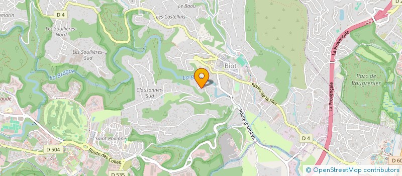 localisation de l'entreprise SCI LAURAMAR  BIOT