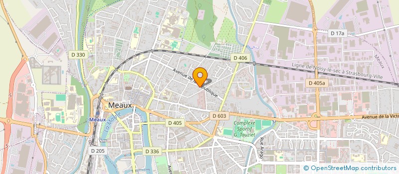 localisation de l'entreprise SCI LAURANE à MEAUX