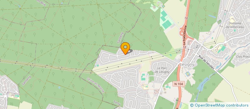 localisation de l'entreprise SCI LAURANE  LESIGNY