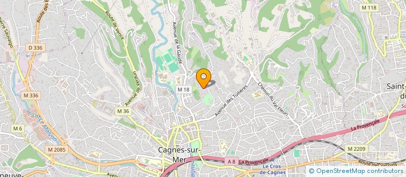 localisation de l'entreprise SCI LAURANNA INVESTISSEMENTS à CAGNES-SUR-MER