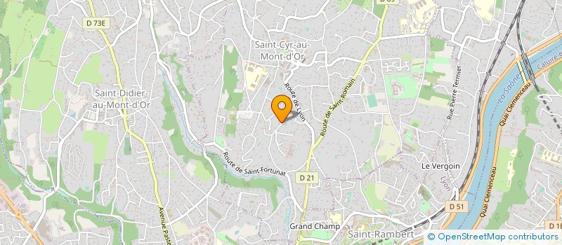 localisation de l'entreprise SCI LAURANSON  SAINT-CYR-AU-MONT-D'OR