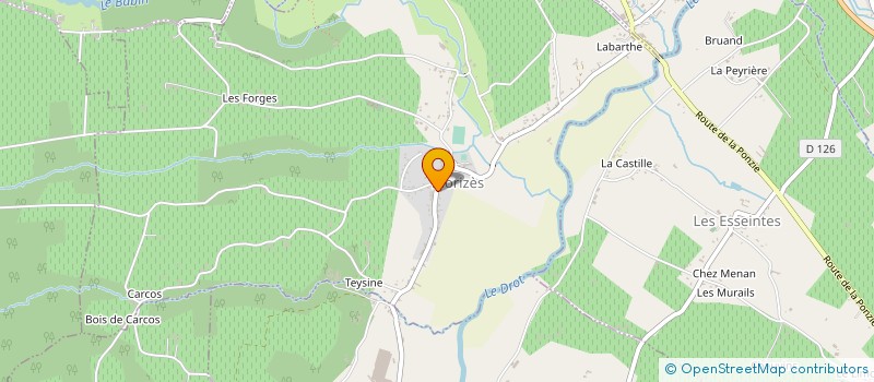 localisation de l'entreprise SCI LAURAX  MORIZES