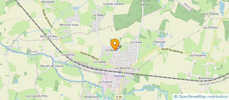 localisation de l'entreprise SCI LAURAXEL à VONNAS