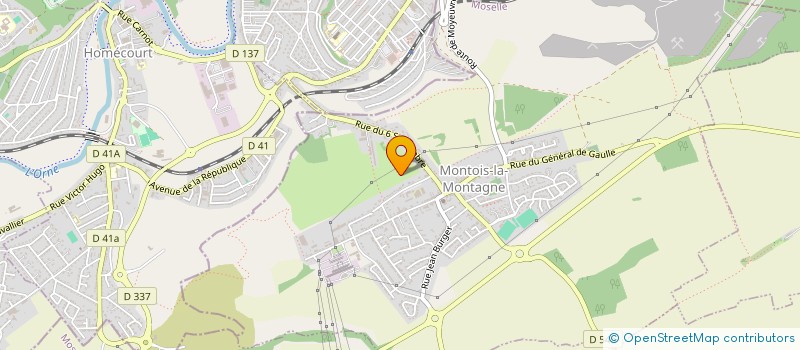 localisation de l'entreprise SCI LAURAY  MONTOIS-LA-MONTAGNE