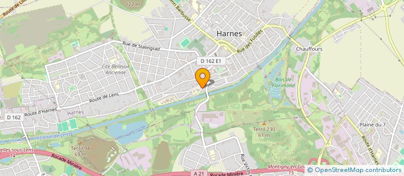 localisation de l'entreprise SCI LAURE  HARNES