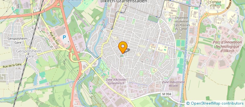 localisation de l'entreprise SCI LAURE  ILLKIRCH-GRAFFENSTADEN