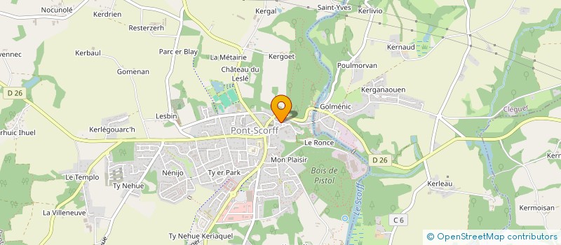 localisation de l'entreprise SCI LAURE  PONT-SCORFF