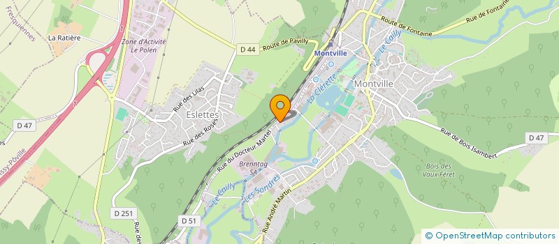 localisation de l'entreprise SCI LAURE  MONTVILLE