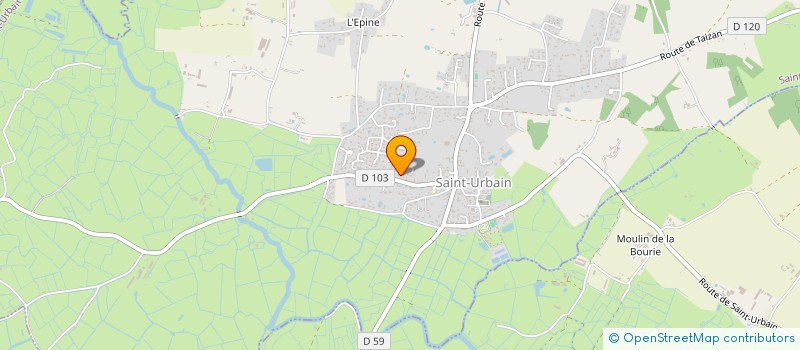 localisation de l'entreprise SCI LAURE  SAINT-URBAIN