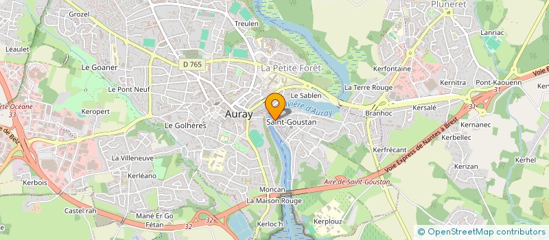 localisation de l'entreprise SCI LAURE.COM à AURAY